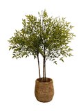 Sacred Bamboo Plant 1m (Nandina.D Plant) - Faux