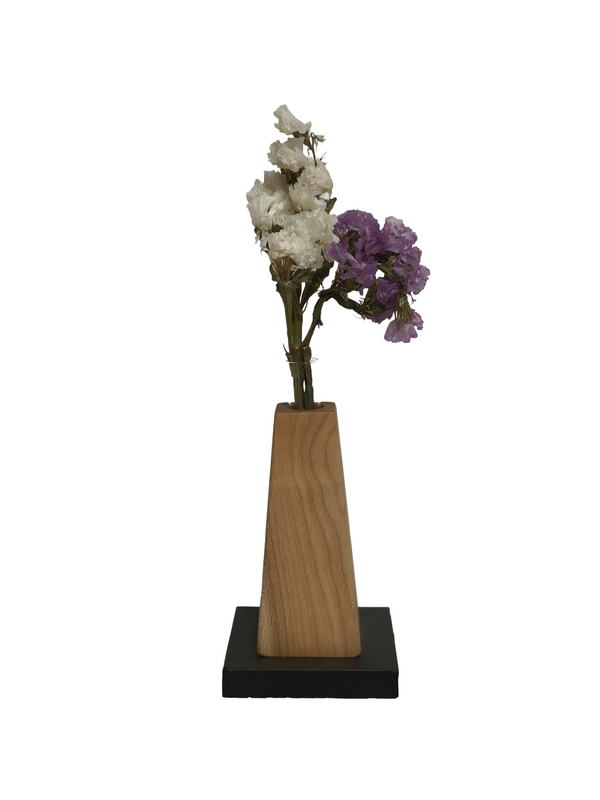Mini Flower Vase Decor Design 2 - Maple (Teak Wood)