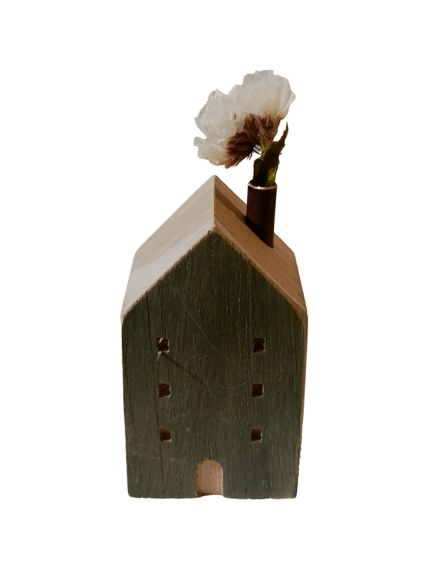 Mini House Decor Design 2 - Black (Teak Wood)
