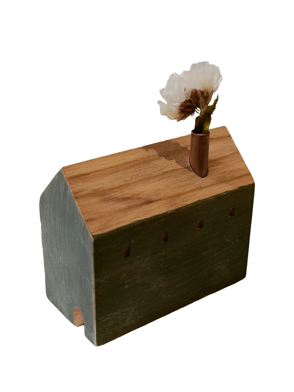 Mini House Decor Design 1 - Black (Teak Wood)