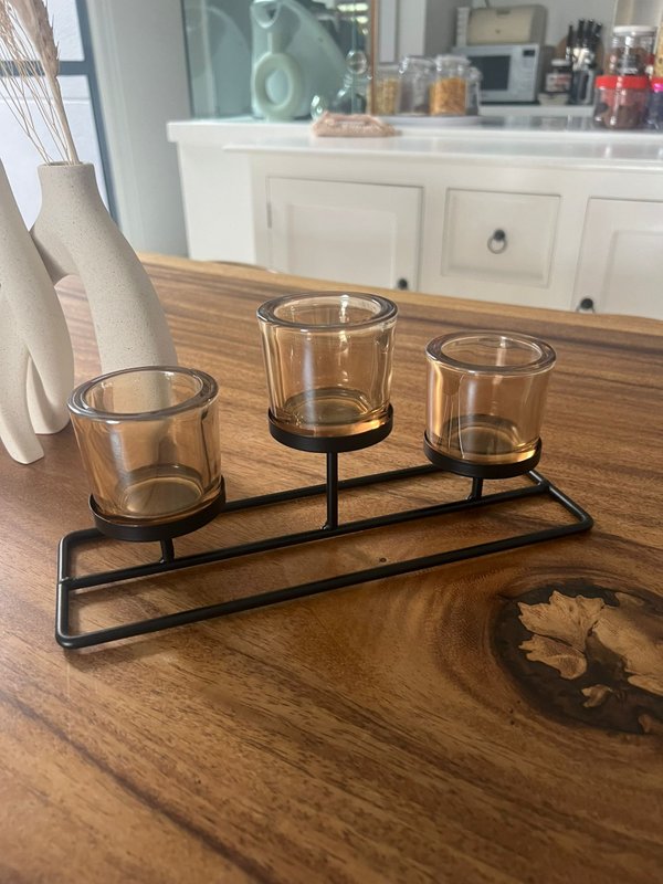 Rustic Dining Table Candle Lights No.3