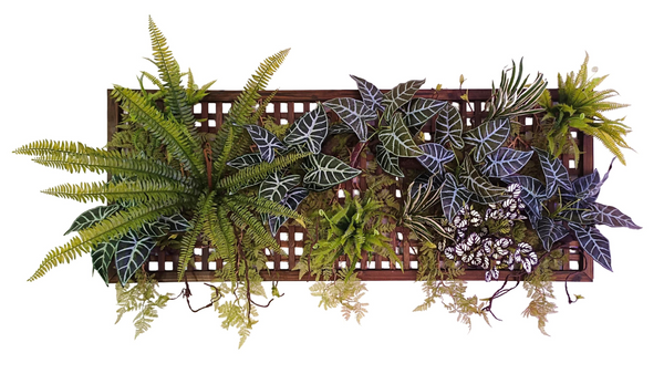 Urban Jungle - Artificial Green Wall (Wooden Grid)