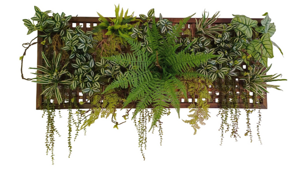 Fernscape Luxe - Artificial Green Wall (Wooden Grid)