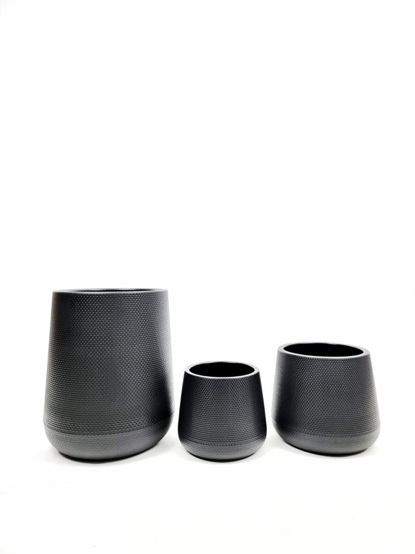 Round Pots Black