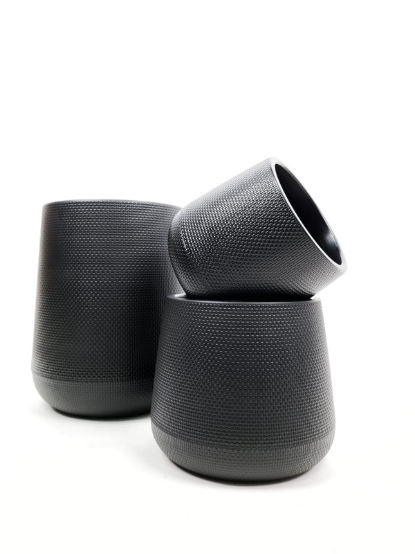 Round Pots Black