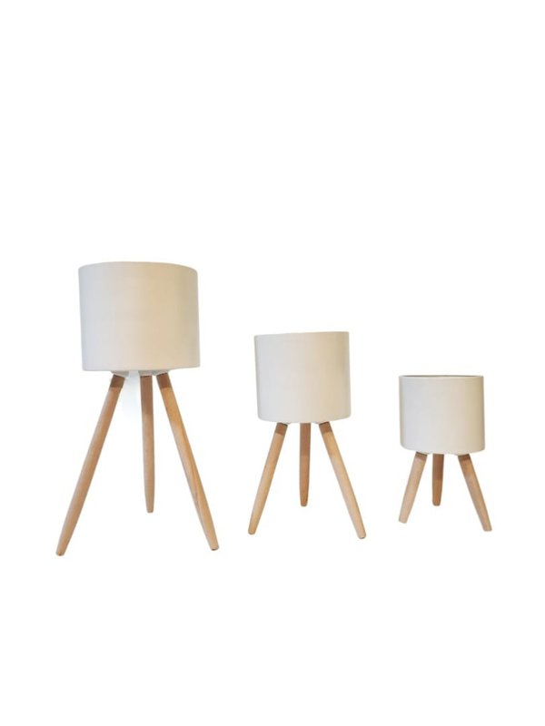 Modern Contemporary Pots (White)